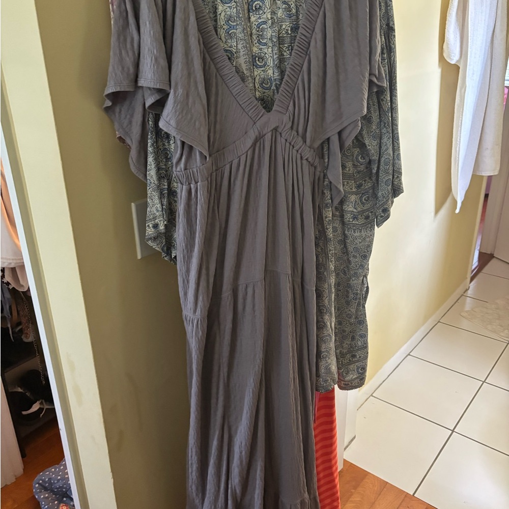 Free People Gray Maxi Dress